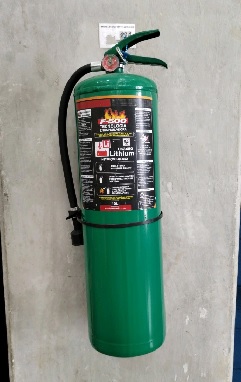 Extintor para baterias de Lítio