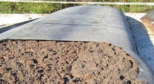 Desidratação de lodo com manta geotéxtil